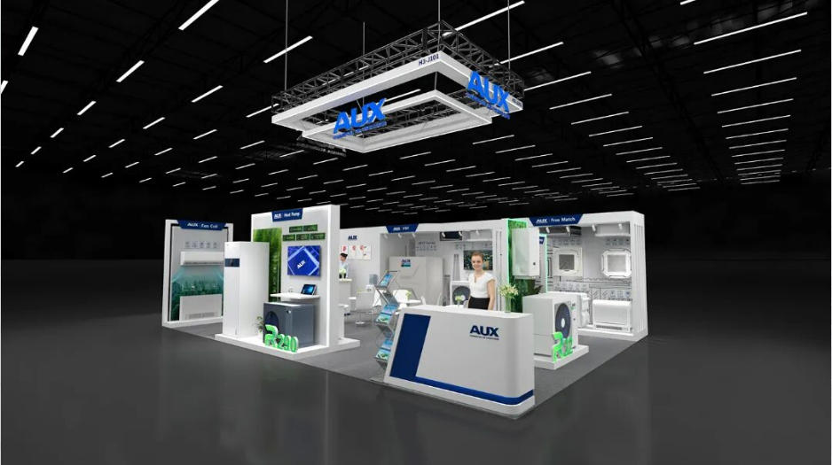 AUX奥克斯|法国巴黎Interclima海外特装展位展览项目现场图02