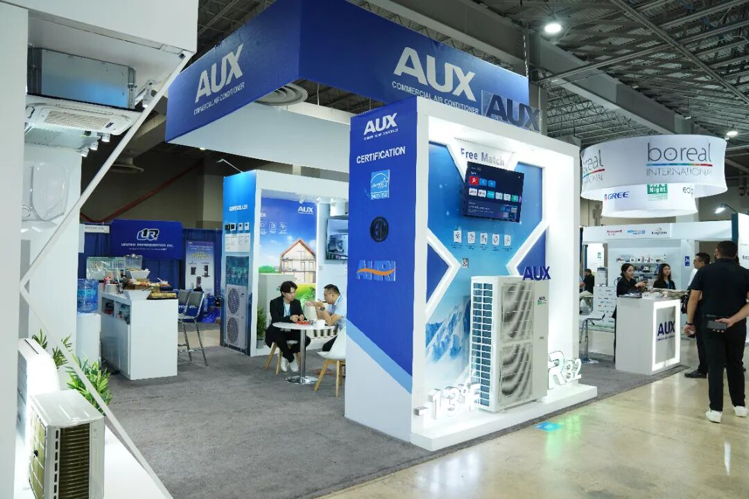 AUX奥克斯|美国迈阿密RefriAmericas海外特装展位展览项目现场图02