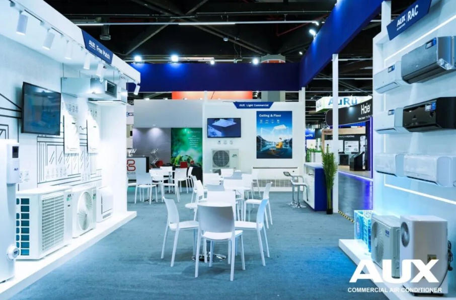 【拓源设计与执行】AUX奥克斯|德国纽伦堡Chillventa海外特装展位展览项目现场图04