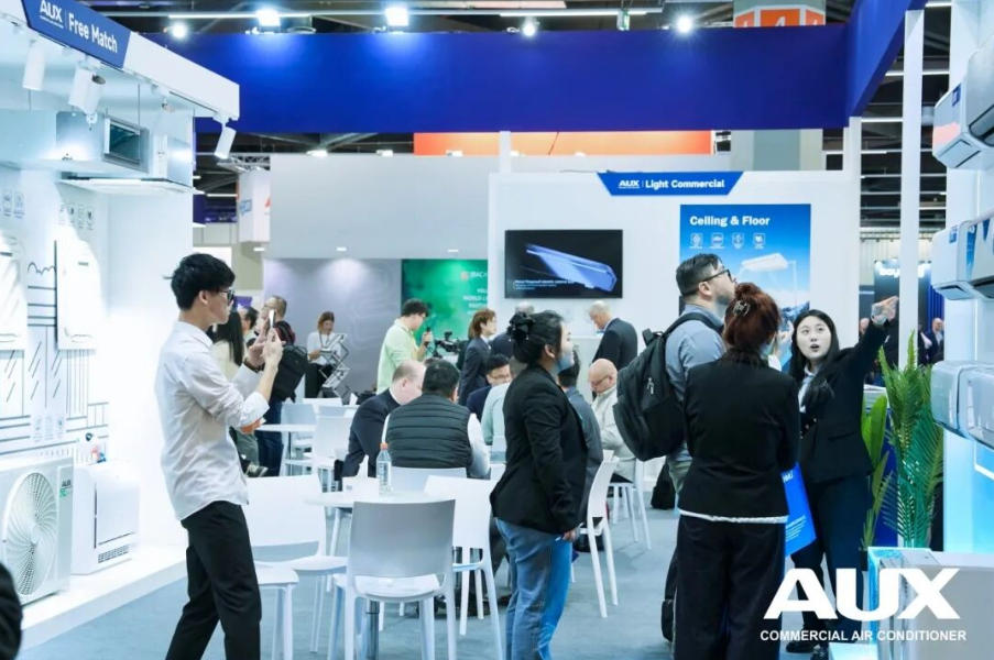 【拓源设计与执行】AUX奥克斯|德国纽伦堡Chillventa海外特装展位展览项目现场图03