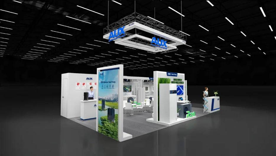 AUX奥克斯|法国巴黎Interclima海外特装展位展览项目现场图04